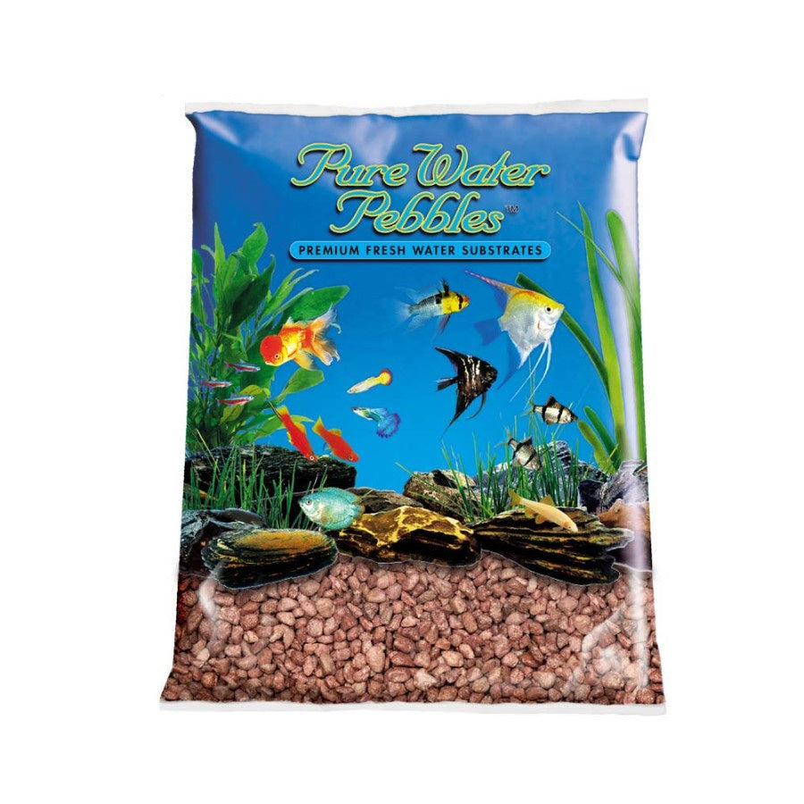 Premium Fresh Water Coated Aquarium Gravel Cocoa Brown, 5 lb Nature