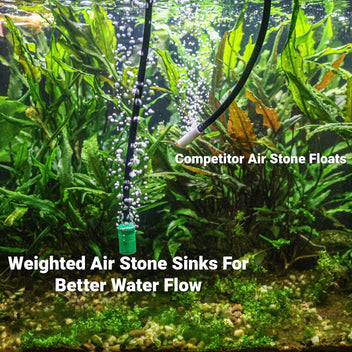 planted tank air stone Aquarium Co-Op Weighted Air Stone