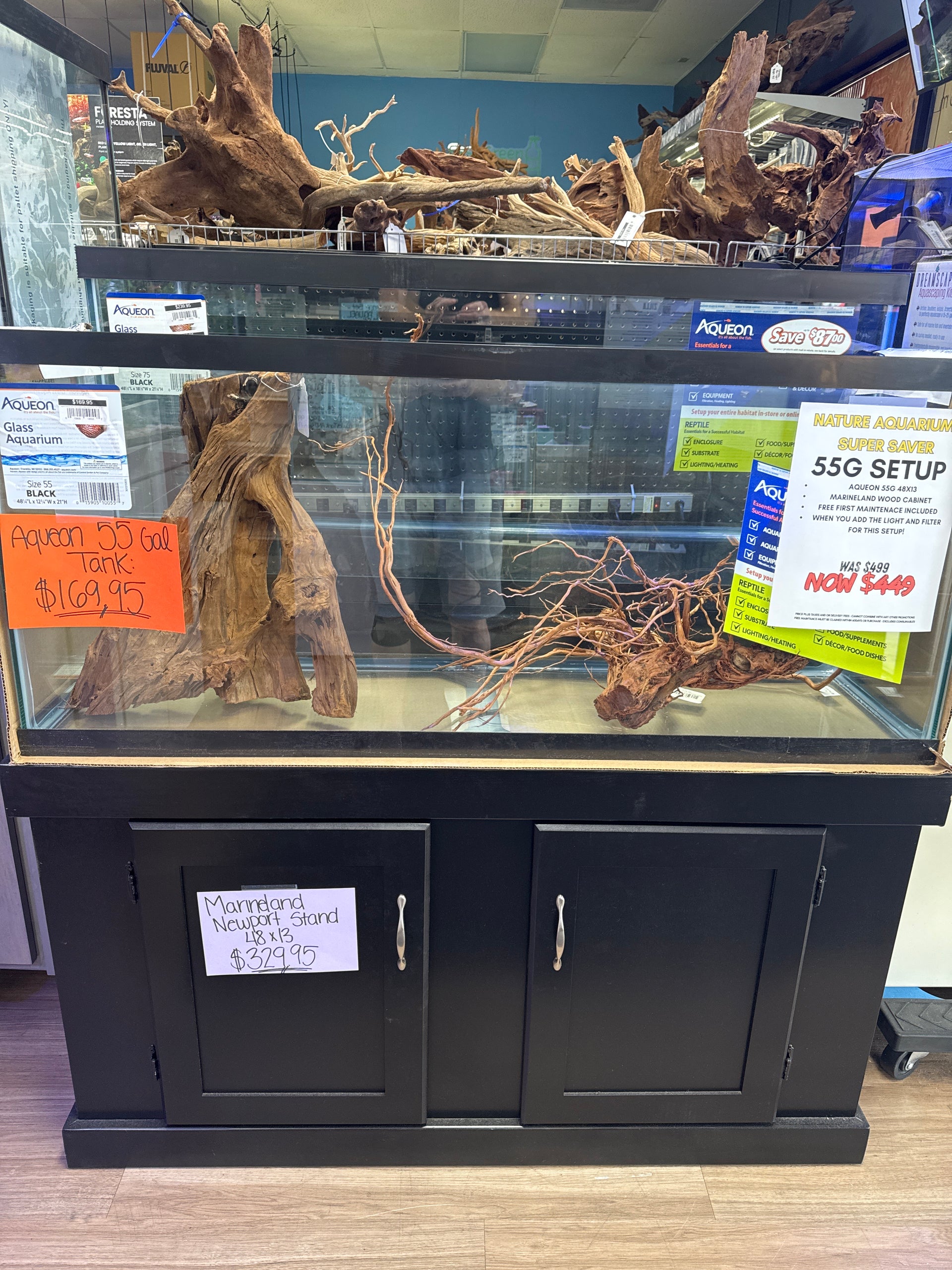 55g Tank and stand combo – Nature Aquariums USA